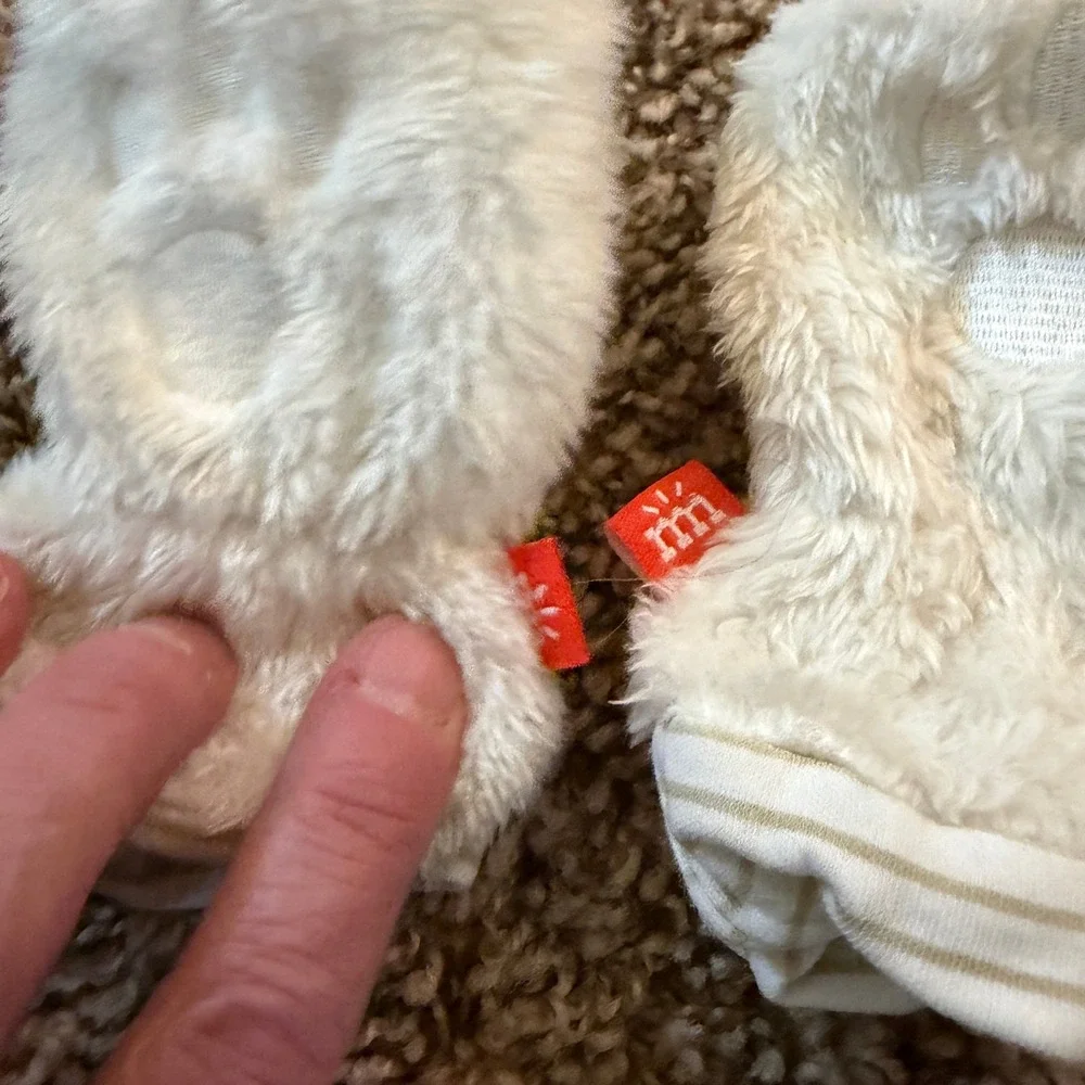 Magnetic Me-White Bear Mittens 12-18 Months